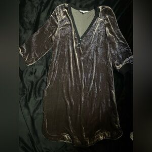 Velvet Long Sleeve Shirt
